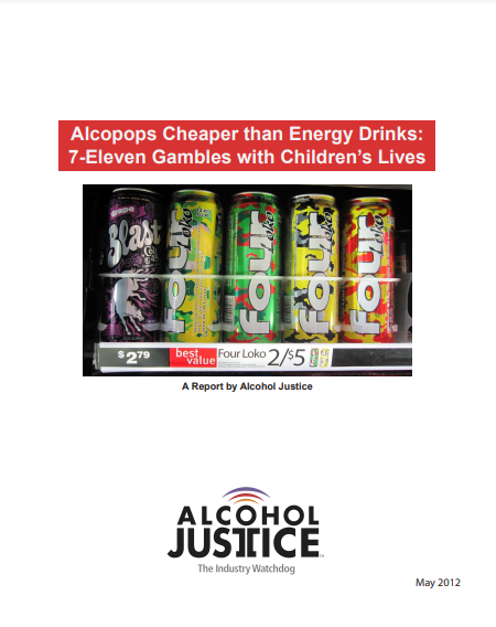 Alcopops Cheaper Than Energy Drinks: 7-Eleven Gambles With Children's Lives