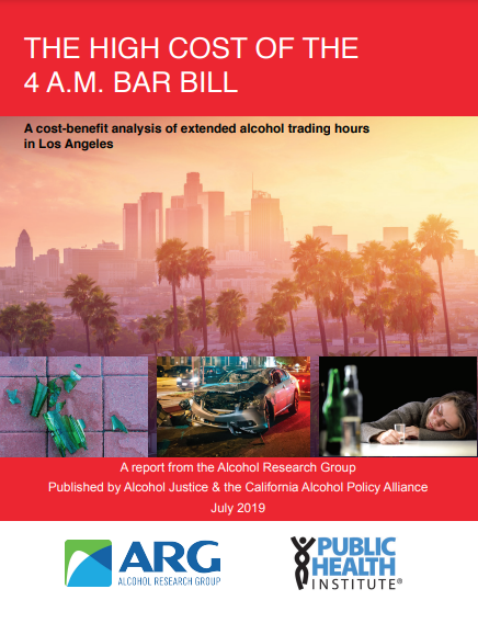 The High Cost of the 4 A.M. Bar Bill: A Cost-Benefit Analysis of Extended Alcohol Trading Hours in Los Angeles