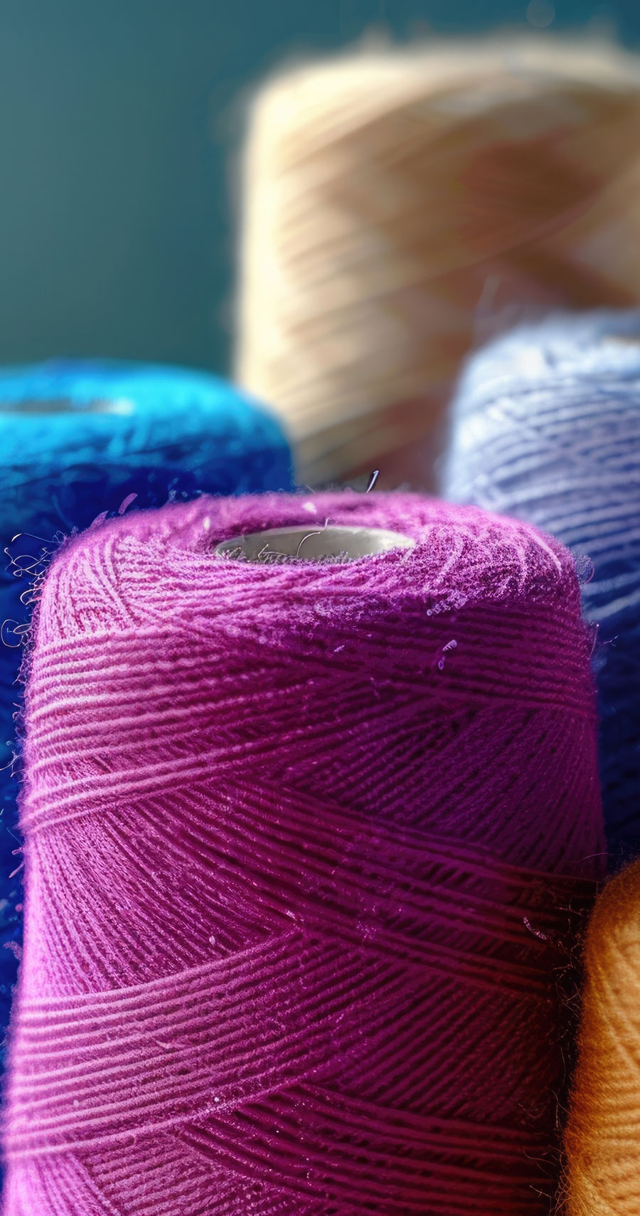 cones of yarn