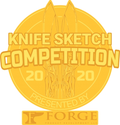 Knife Sketch Competition Champion Logo award for Manganas Steel