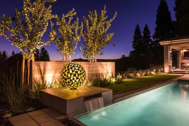 pool and landscape