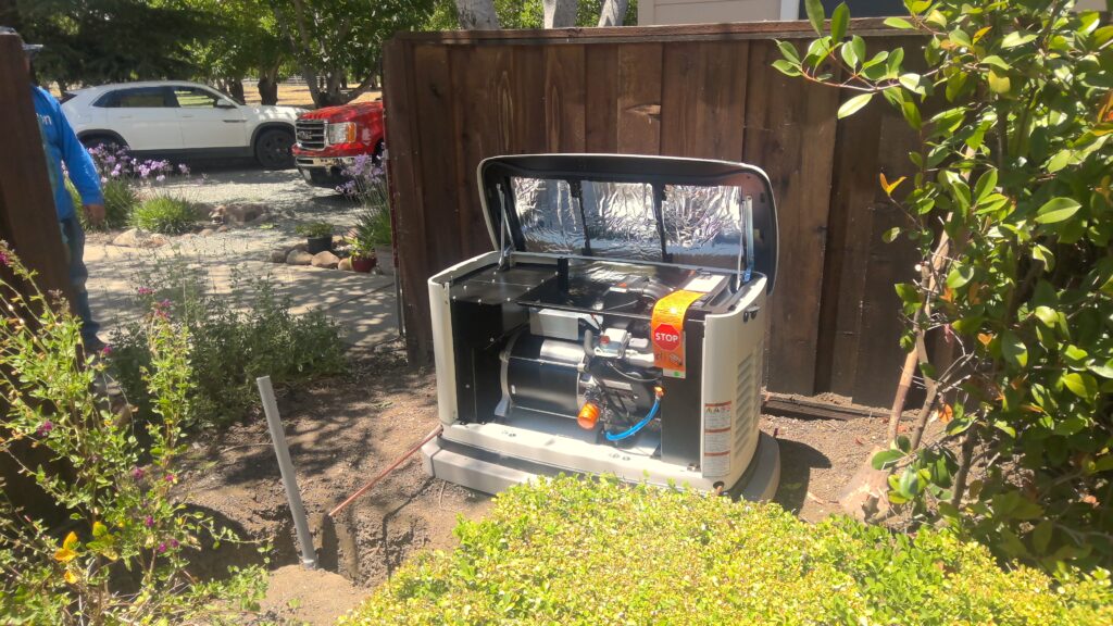 Generator installed by Cal Sun Energy