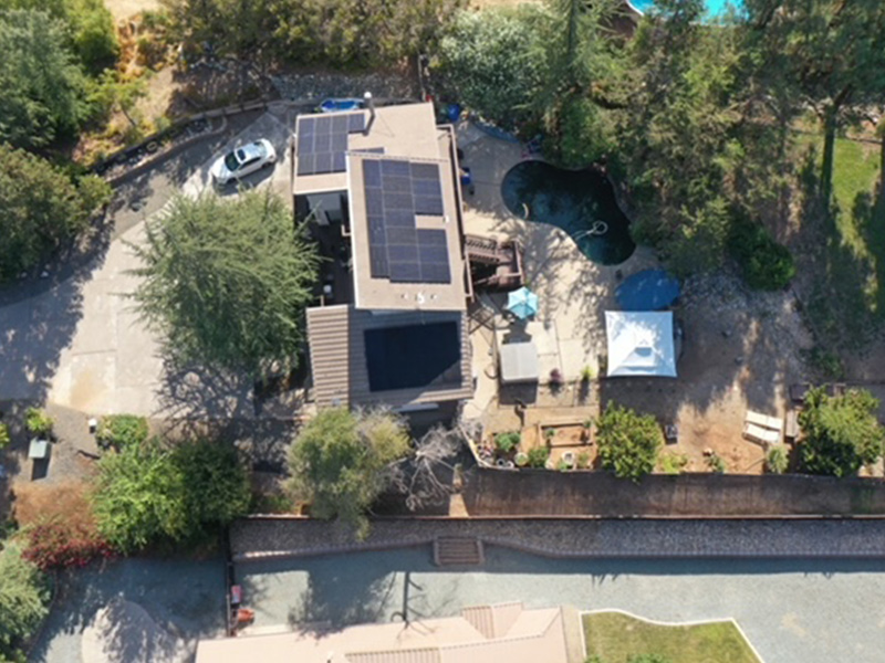 Solar panels on the roof of a home by Sun Energy