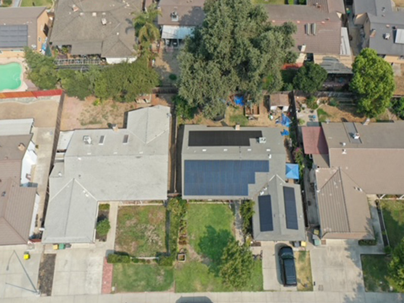 Solar panels on the roof of a home by Cal Sun Energy